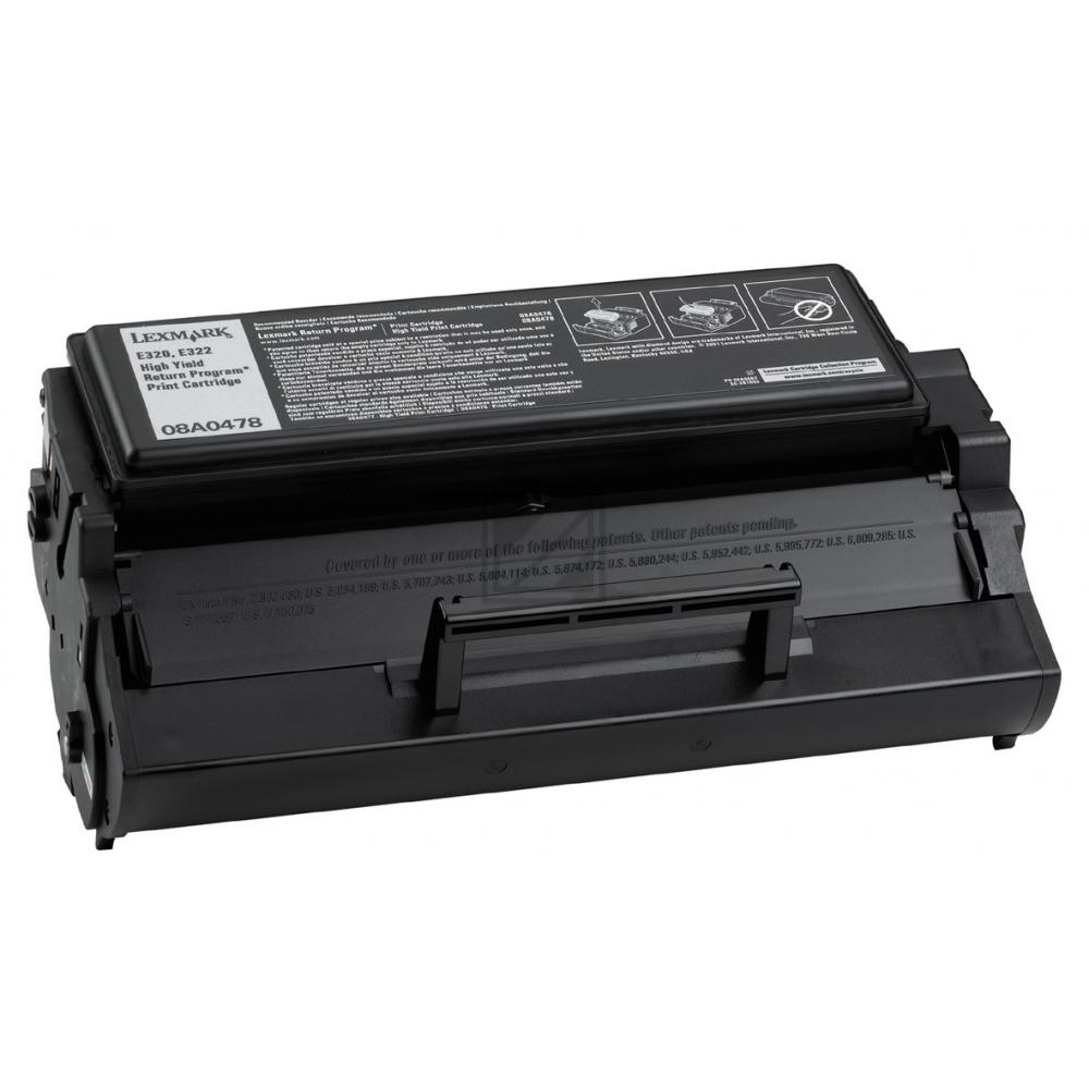 Original Lexmark 08A0478 Toner Schwarz XXL
