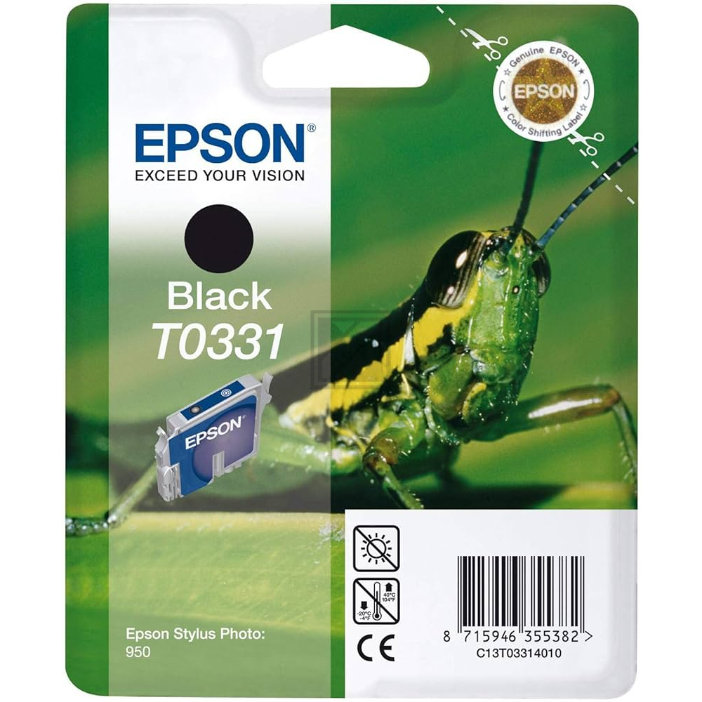 Original Epson C13T03314010 / T0331 Tinte Schwarz