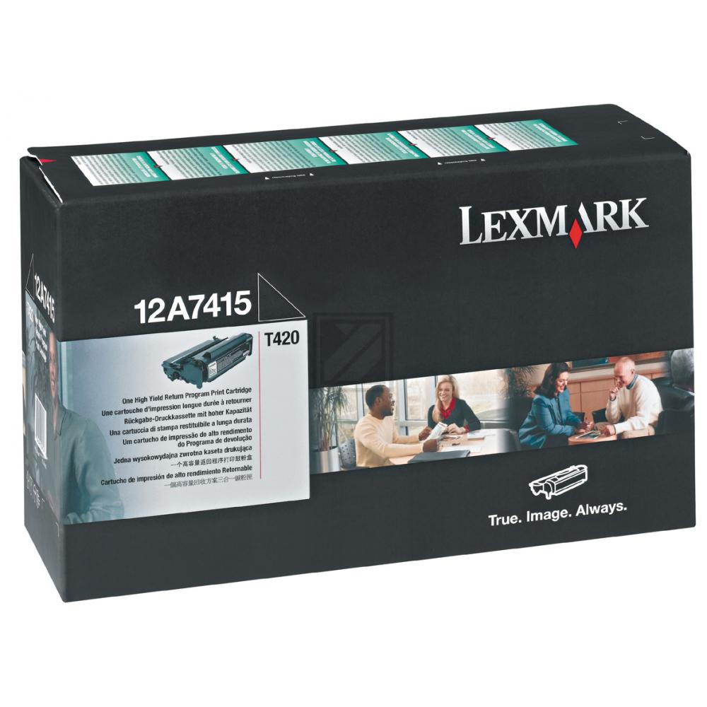 Original Lexmark 12A7415 Toner Schwarz