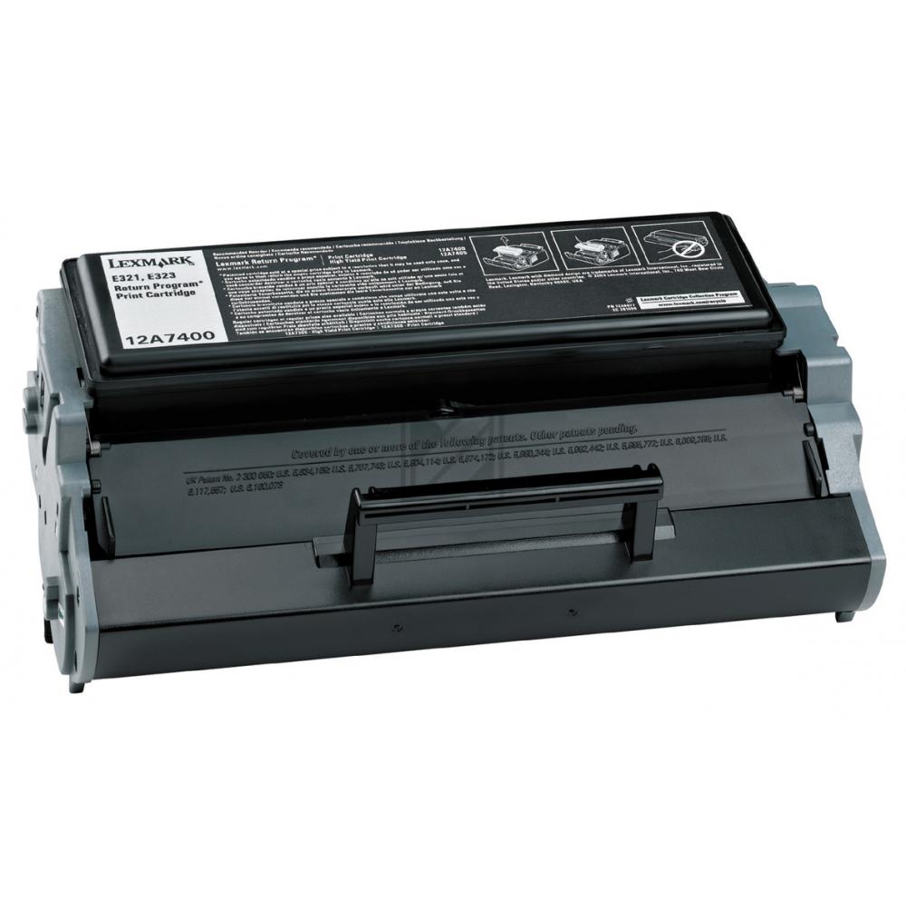 Original Lexmark 12A7400 Toner Schwarz