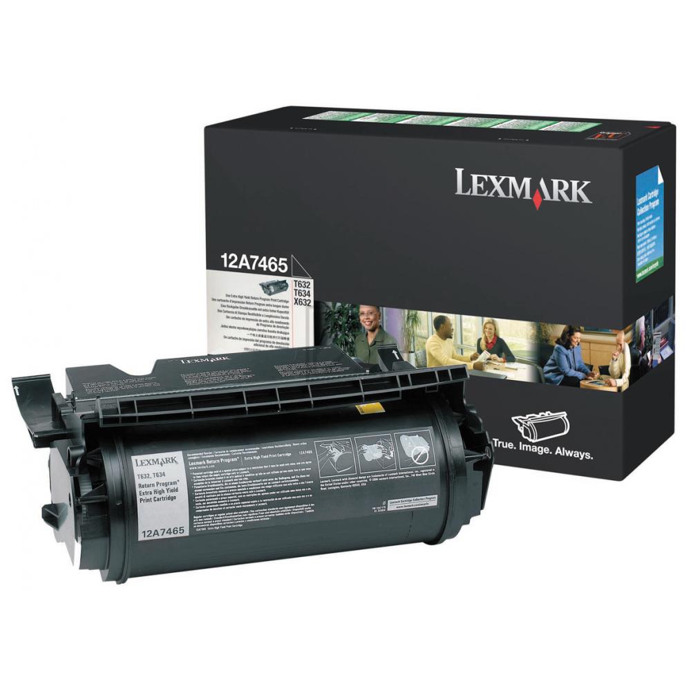 Original Lexmark 12A7465 Toner Schwarz