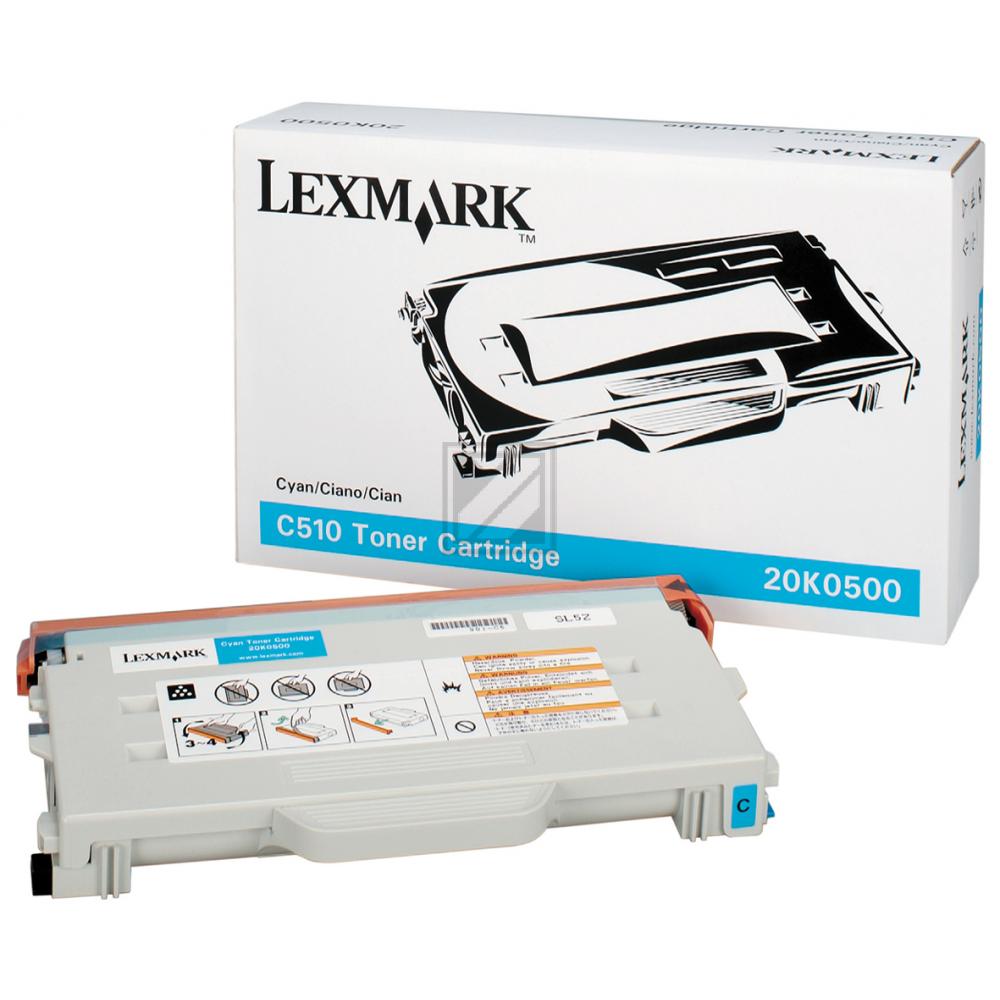 Original Lexmark 20K0500 Toner Cyan