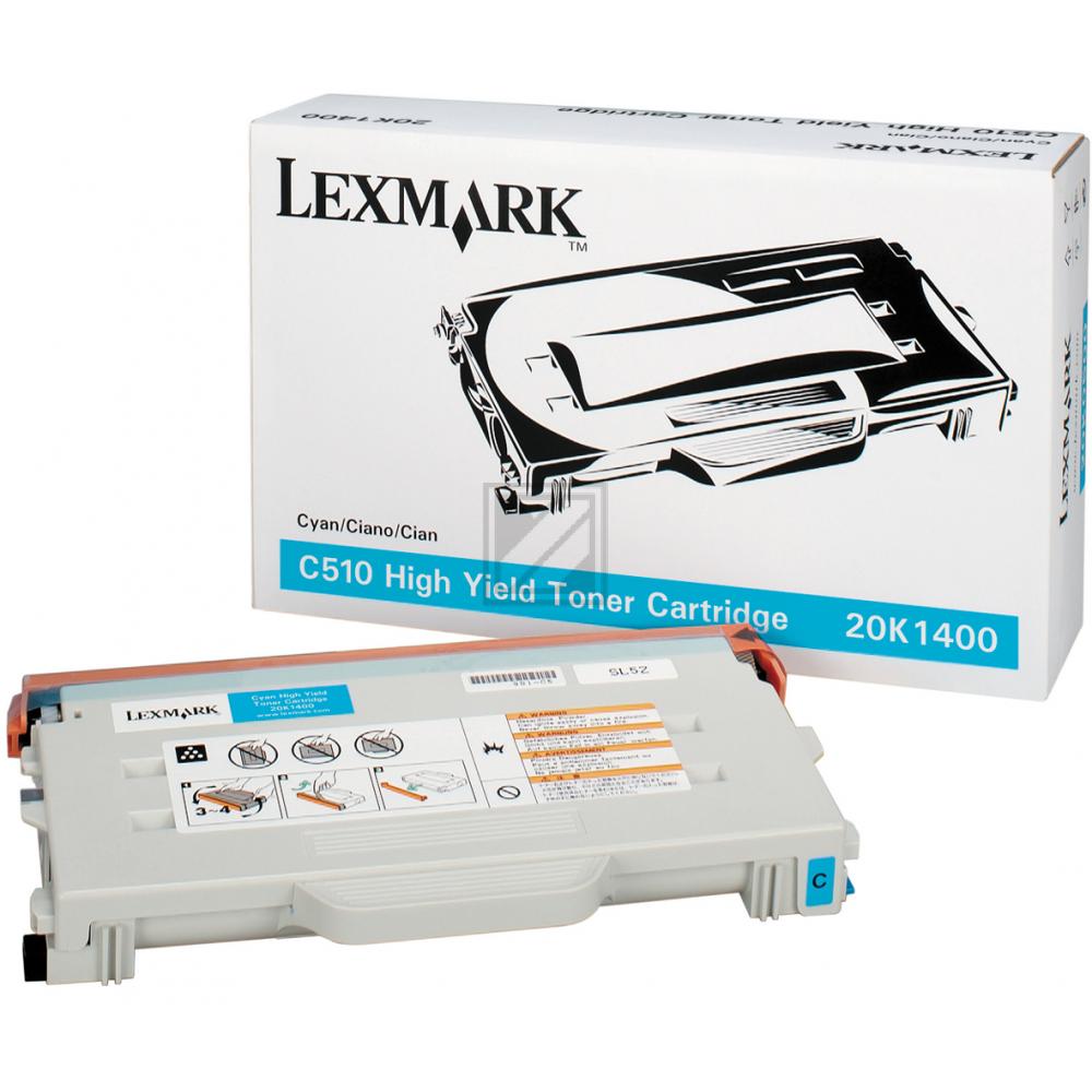 Original Lexmark 20K1400 Toner Cyan