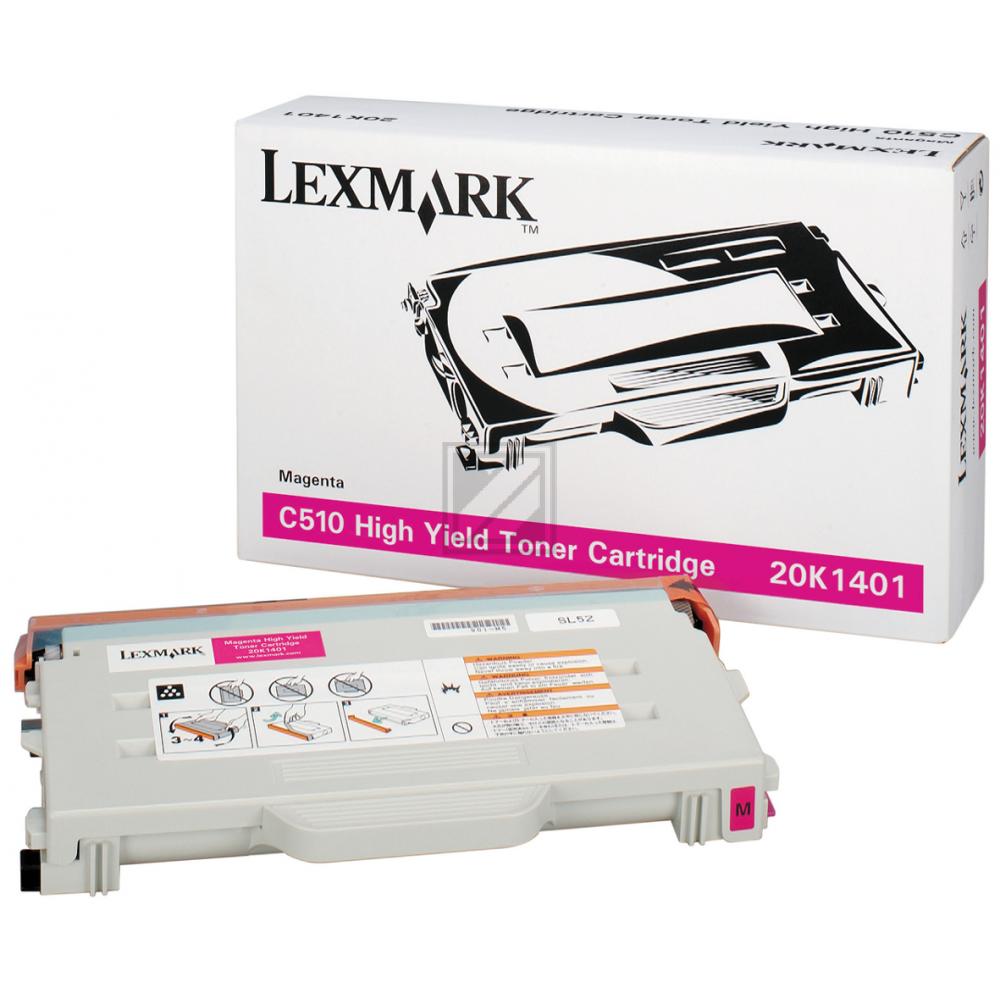 Original Lexmark 20K1401 Toner Magenta