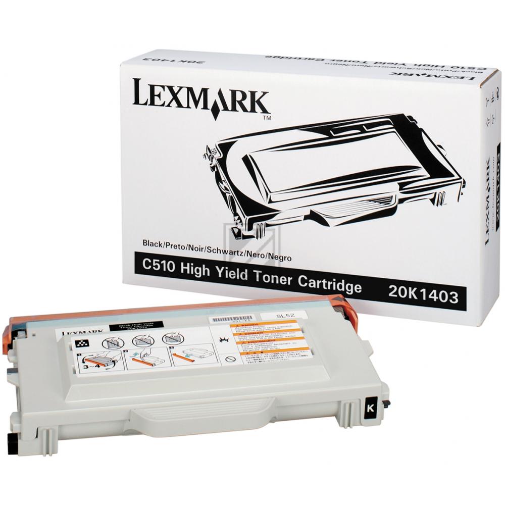 Original Lexmark 20K1403 Toner Schwarz