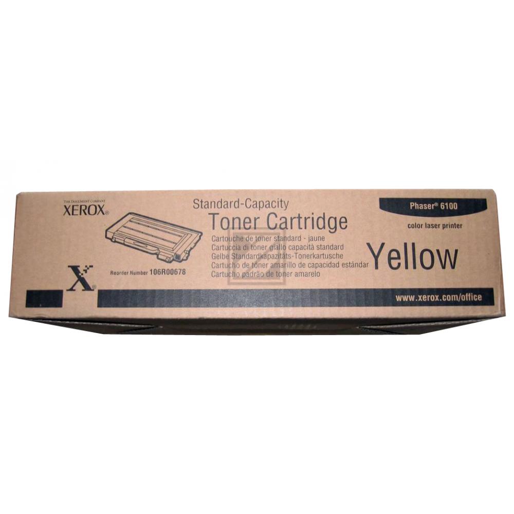 Original Xerox 106R00678 Toner Gelb