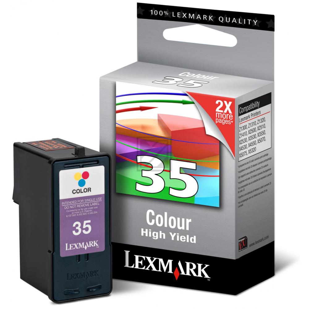 Original Lexmark 018C0035E / NO35XL Tinte Color XL