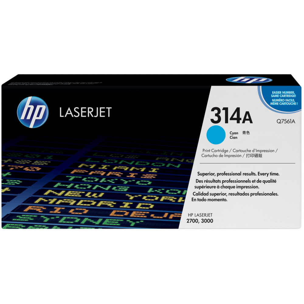 Original HP Q7561A / 314A Toner Cyan