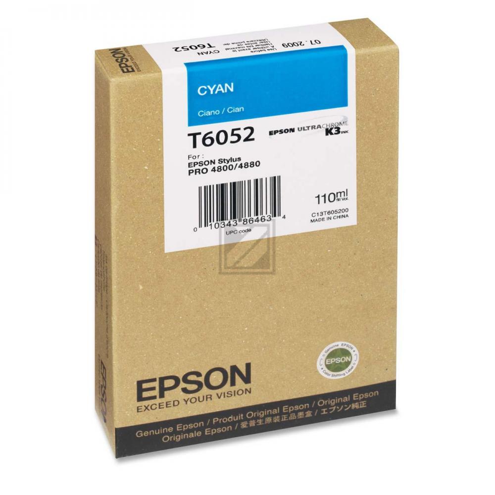 Original Epson C13T605200 / T6052 Tinte Cyan