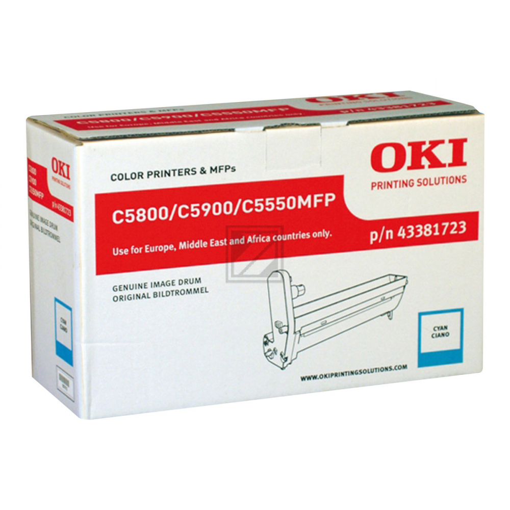 Original OKI 43381723 Bildtrommel Cyan