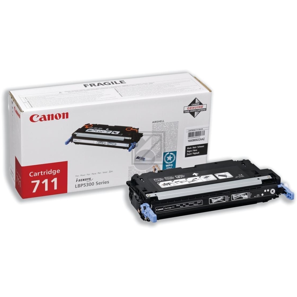 Original Canon 1660B002 / 711BK Toner Schwarz