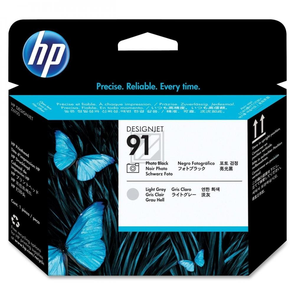 Original HP C9463A / 91 Tinte Schwarz, Grau