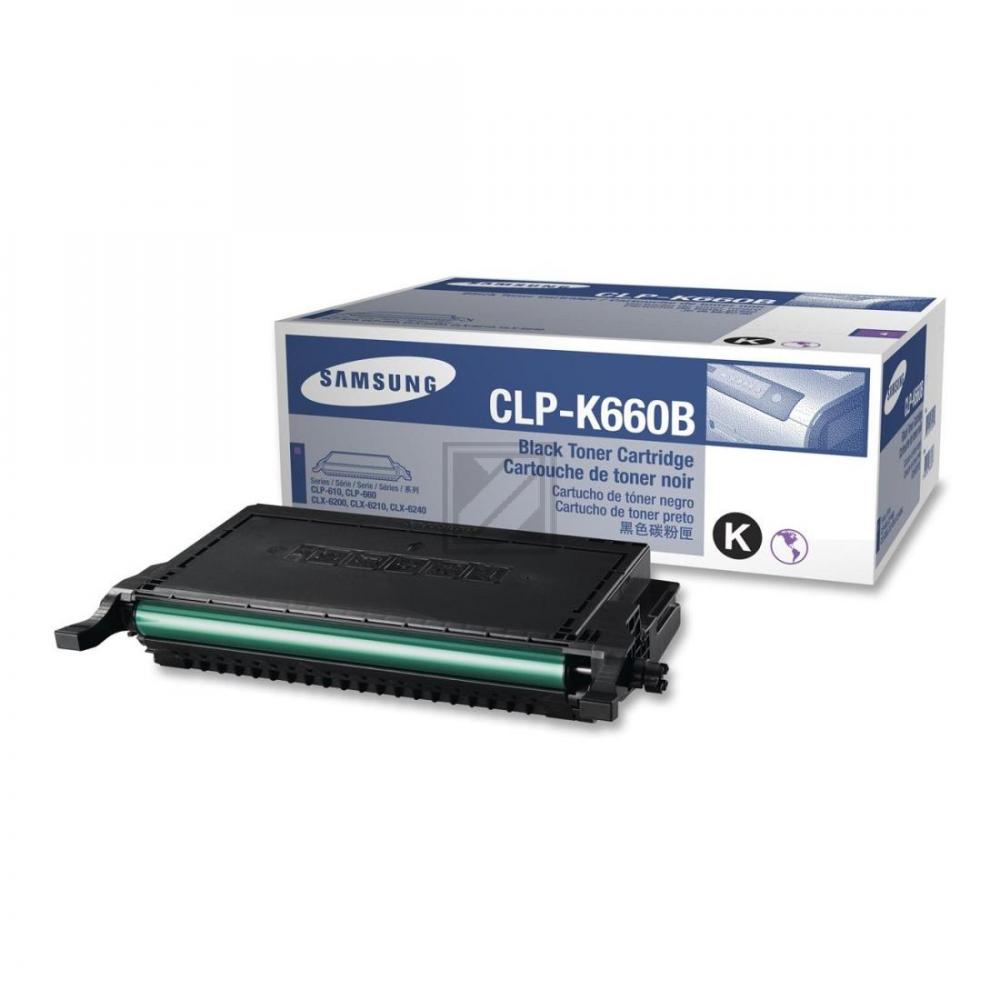 Original Samsung CLP-K660B / K660 Toner Schwarz