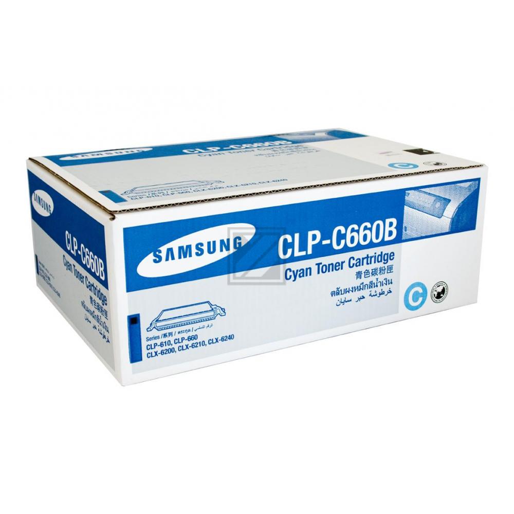 Original Samsung CLP-C660B / C660 Toner Cyan XXL
