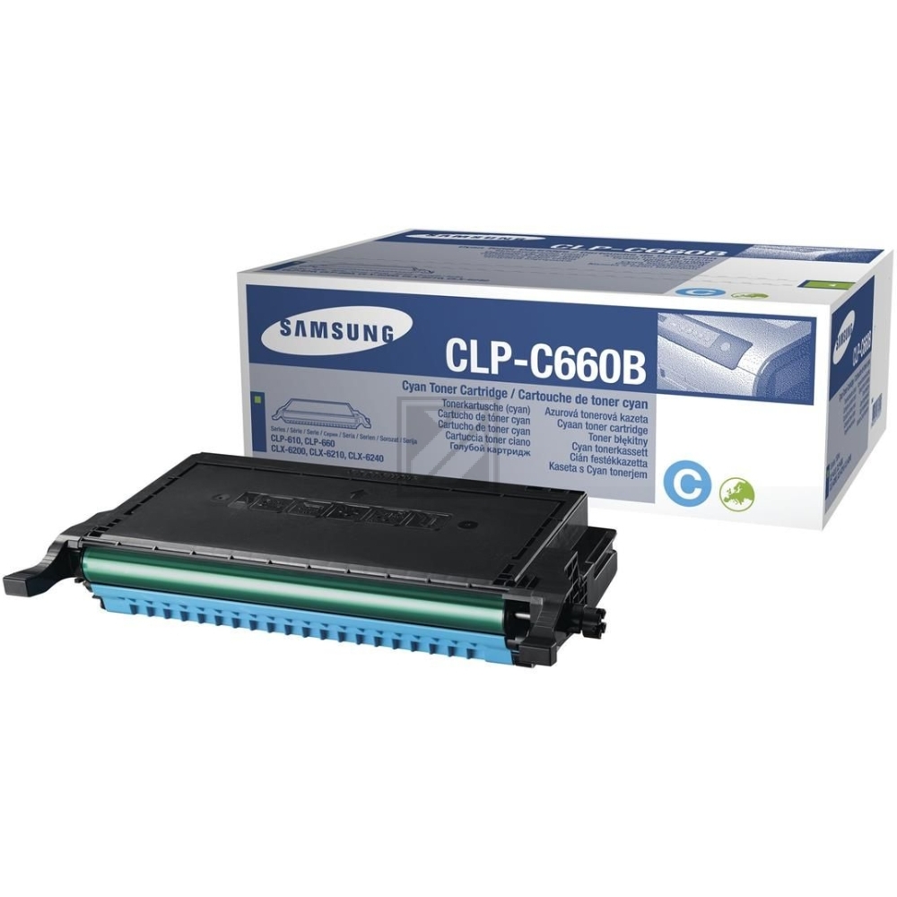 Original Samsung CLP-C660B / C660 Toner Cyan XXL