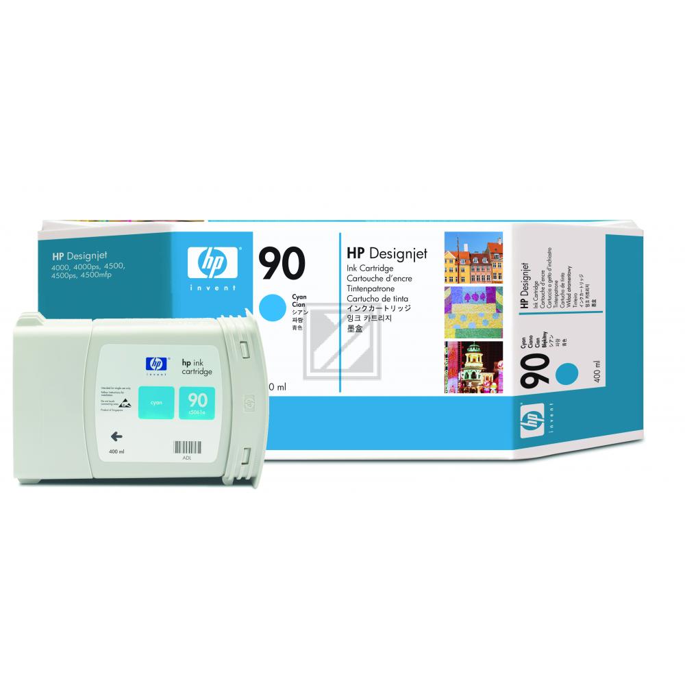 Original HP C5061A / 90 Tinte Cyan