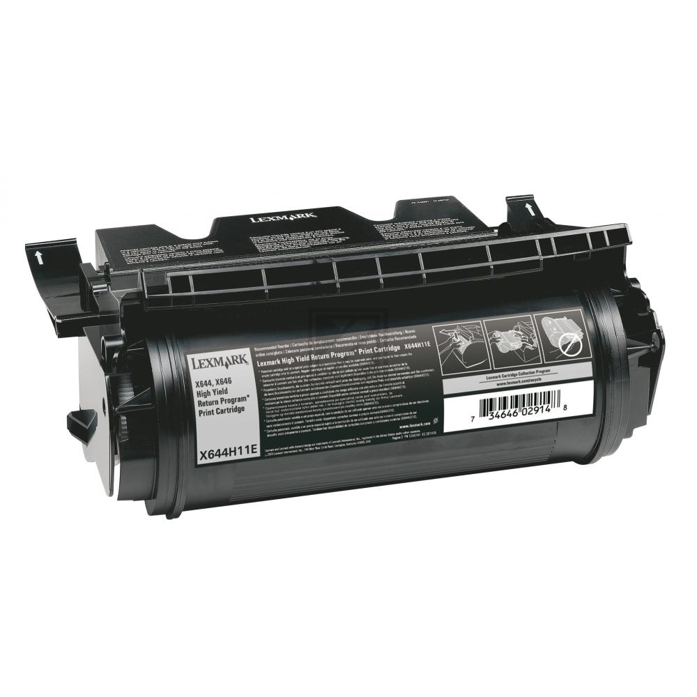 Original Lexmark X644H11E Toner Schwarz