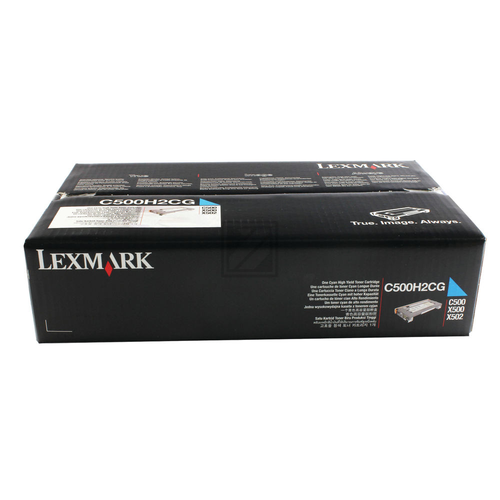 Original Lexmark C500H2CG Toner Cyan