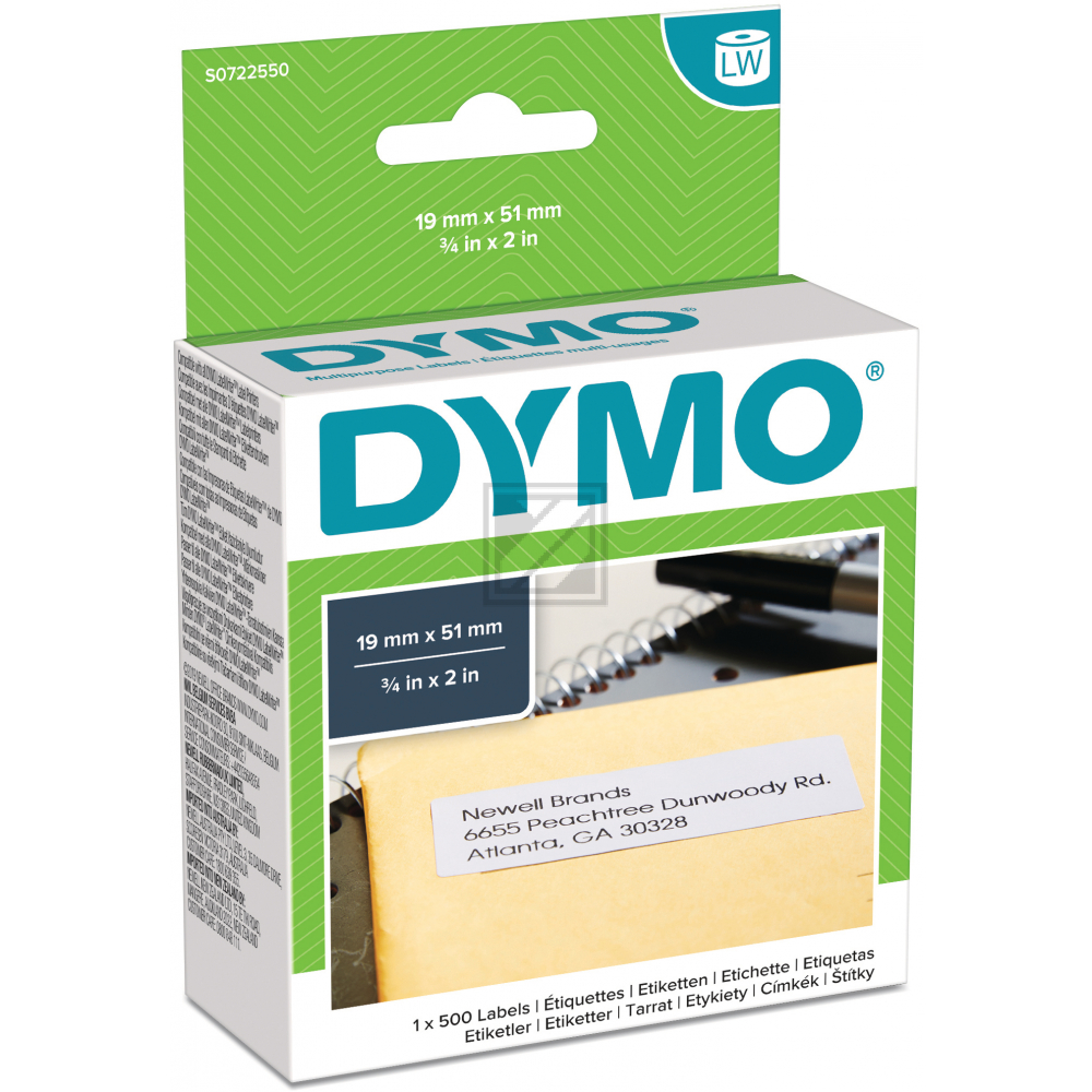 Dymo 11355 / S0722550 LabelWriter-Etiketten 19 x 51 mm