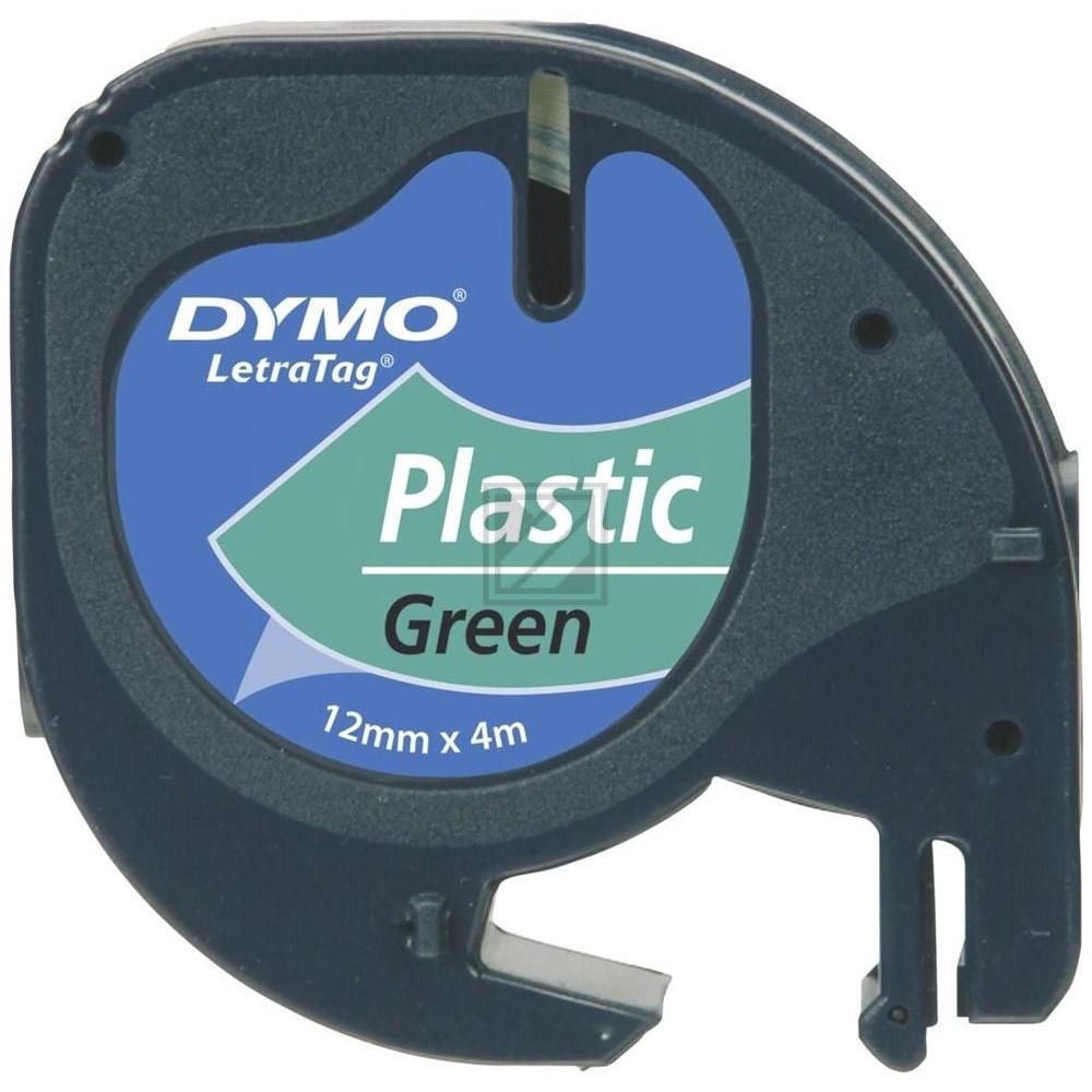 Original Dymo 91224 / S0721690 LetraTAG Kunststoffband 12 mm grün