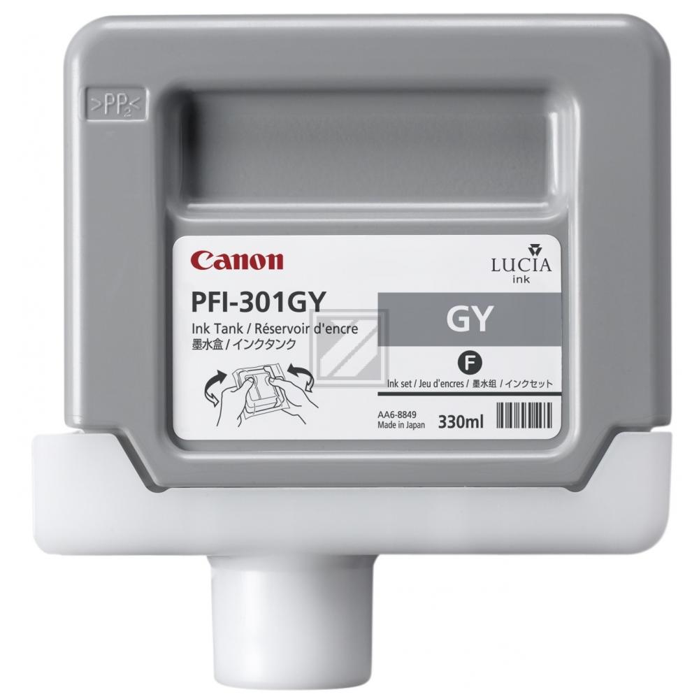 Original Canon 1495B001 / PFI-301GY Tinte Grau