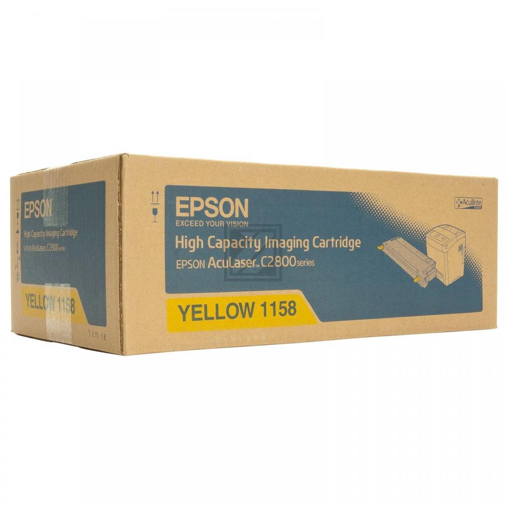 Original Epson C13S051158 / S051158 Toner Gelb XXL