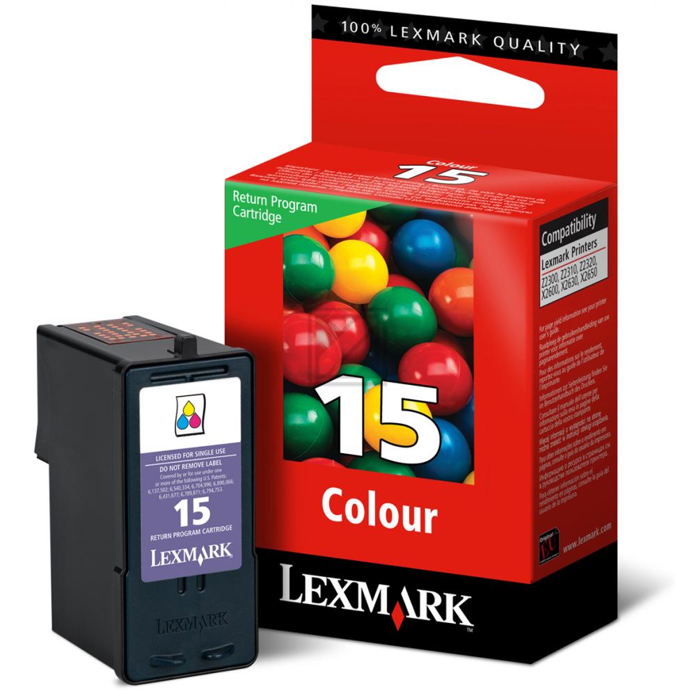 Original Lexmark 018C2110E / NO15 Tinte Color