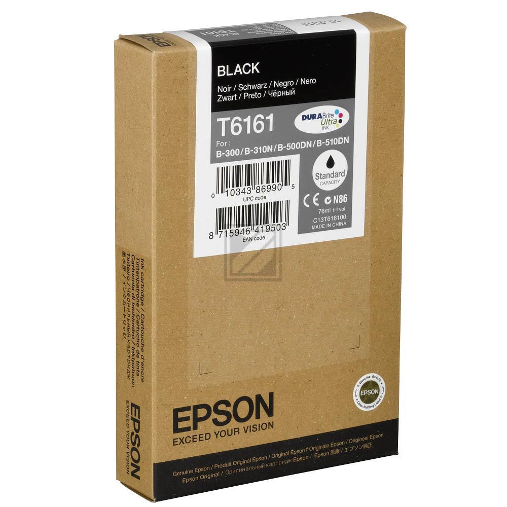 Epson Tintenpatrone schwarz (C13T616100, T6161)