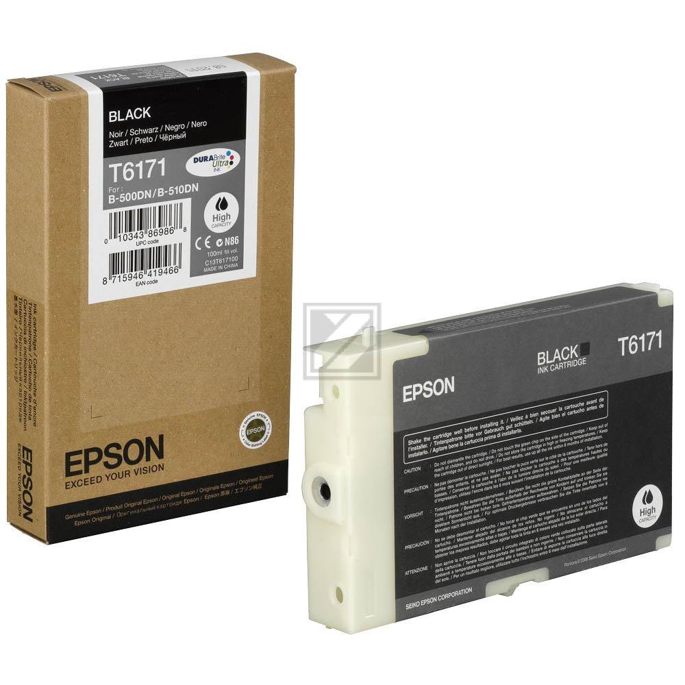 Original Epson C13T617100 / T6171 Tinte Schwarz XL