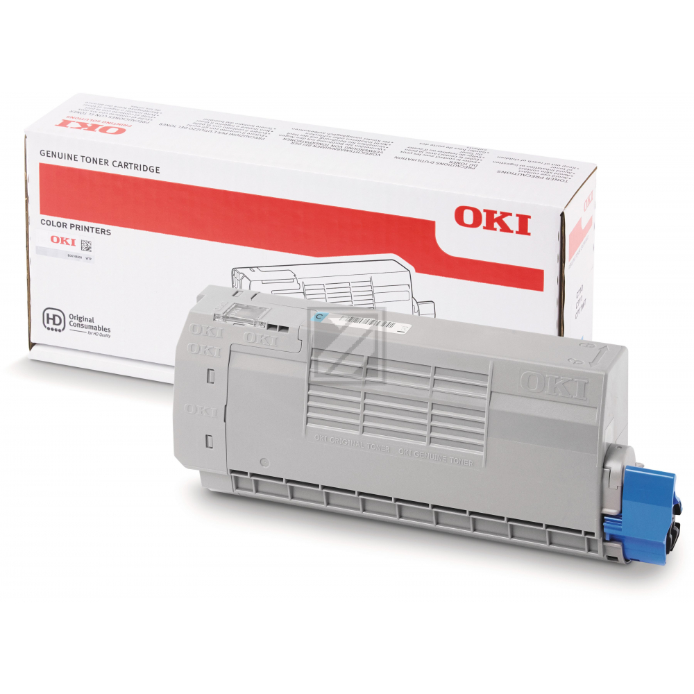 Original OKI 44318607 / C710 Toner Cyan
