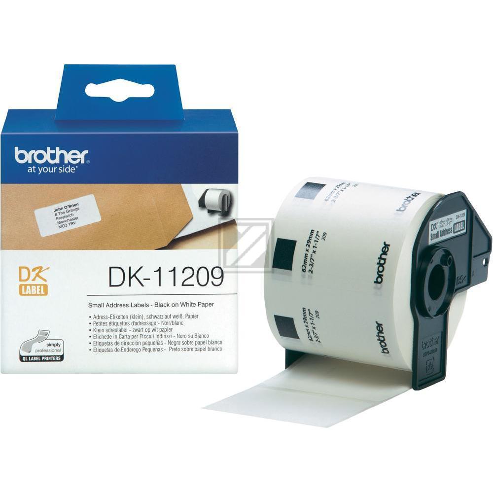 Original Brother DK-11209 P-Touch (Adressetiketten, klein)