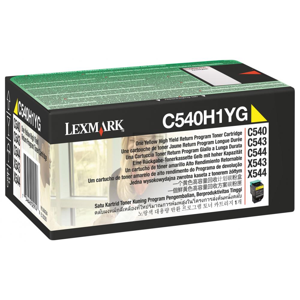 Original Lexmark C540H1YG Toner Gelb XXL
