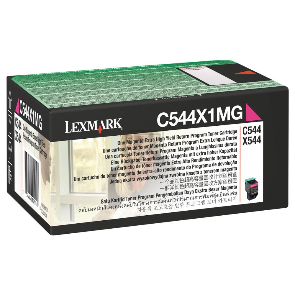 Original Lexmark C544X1MG Toner Magenta XXL