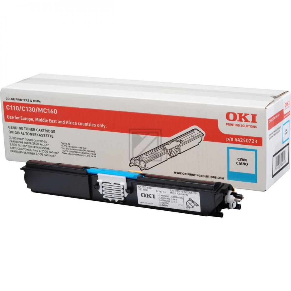 Original OKI 44250723 / C110 Toner Cyan XXL