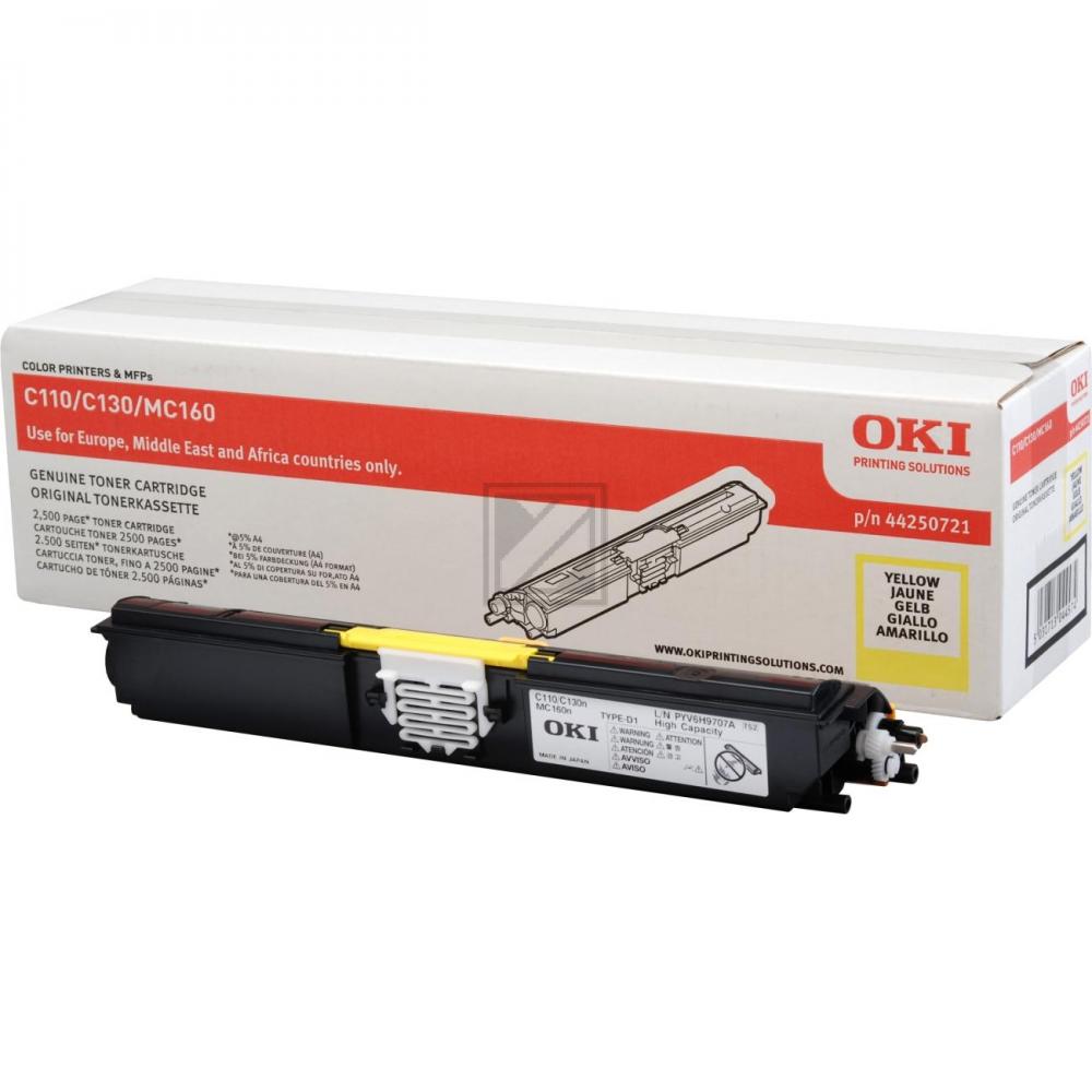 Original OKI 44250721 / C110 Toner Gelb XXL