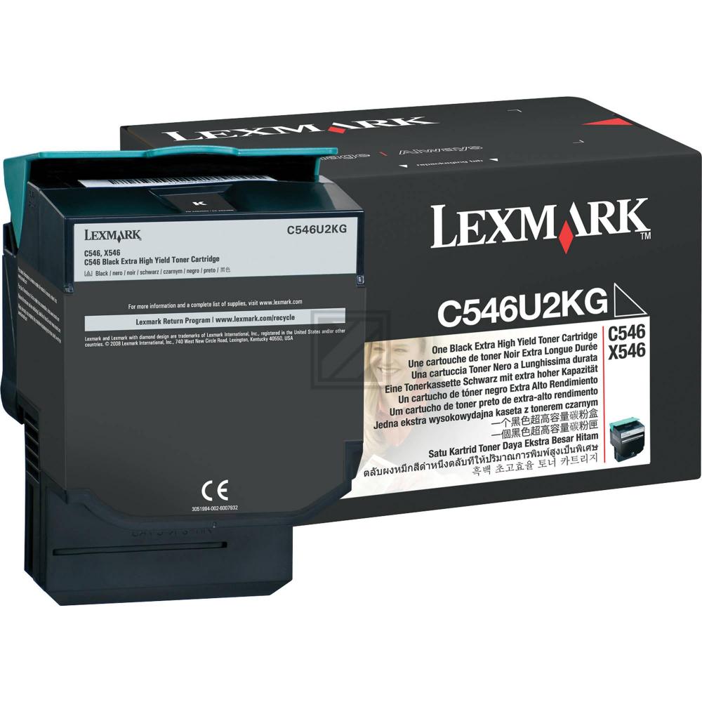 Original Lexmark C546U2KG Toner Schwarz XXL