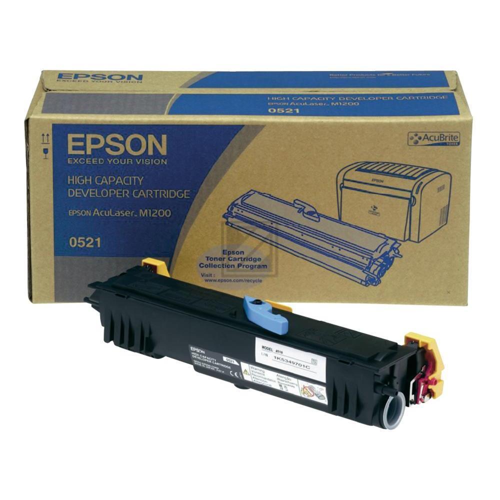 Original Epson C13S050521 / S050521 Toner Schwarz XXL