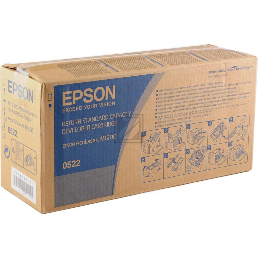 Original Epson C13S050522 / S050522 Toner Schwarz