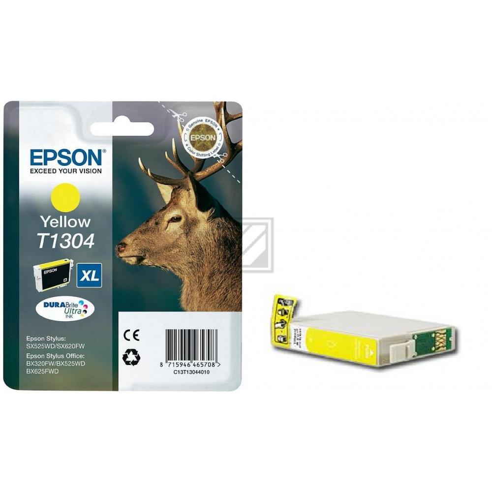 Epson Tintenpatrone gelb HC (C13T13044010, T1304)