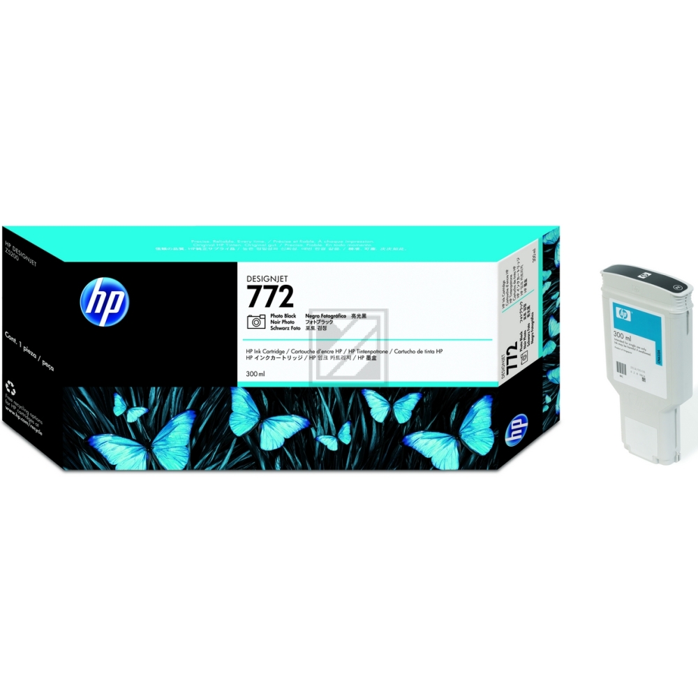 Original HP CN633A / 772 Tinte Light Schwarz