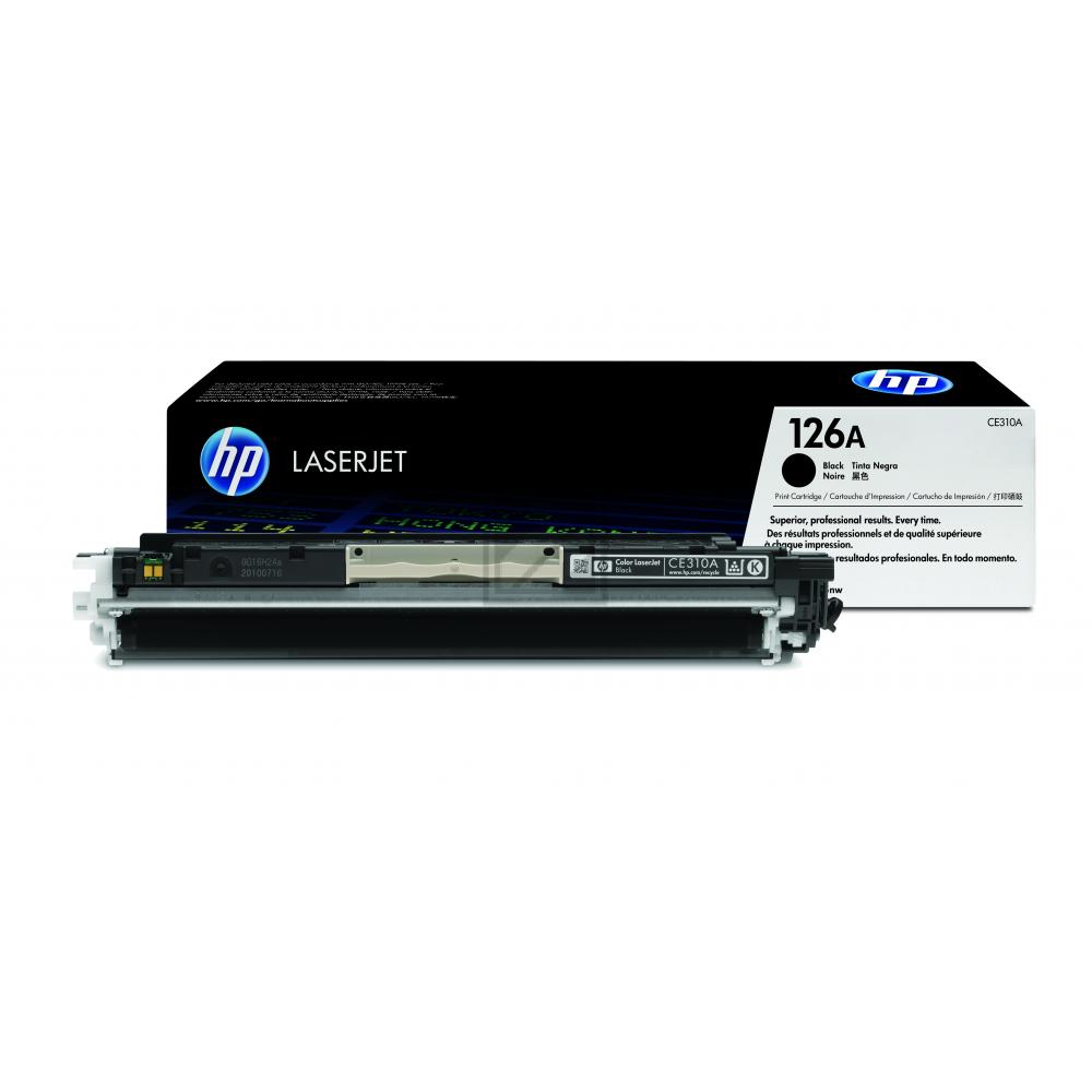 Original HP CE310A / 126A Toner Schwarz