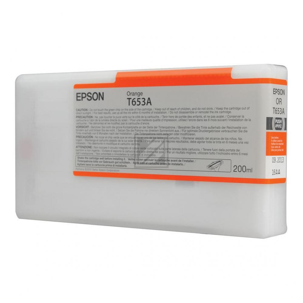 Epson Tintenpatrone orange (C13T653A00, T653A)