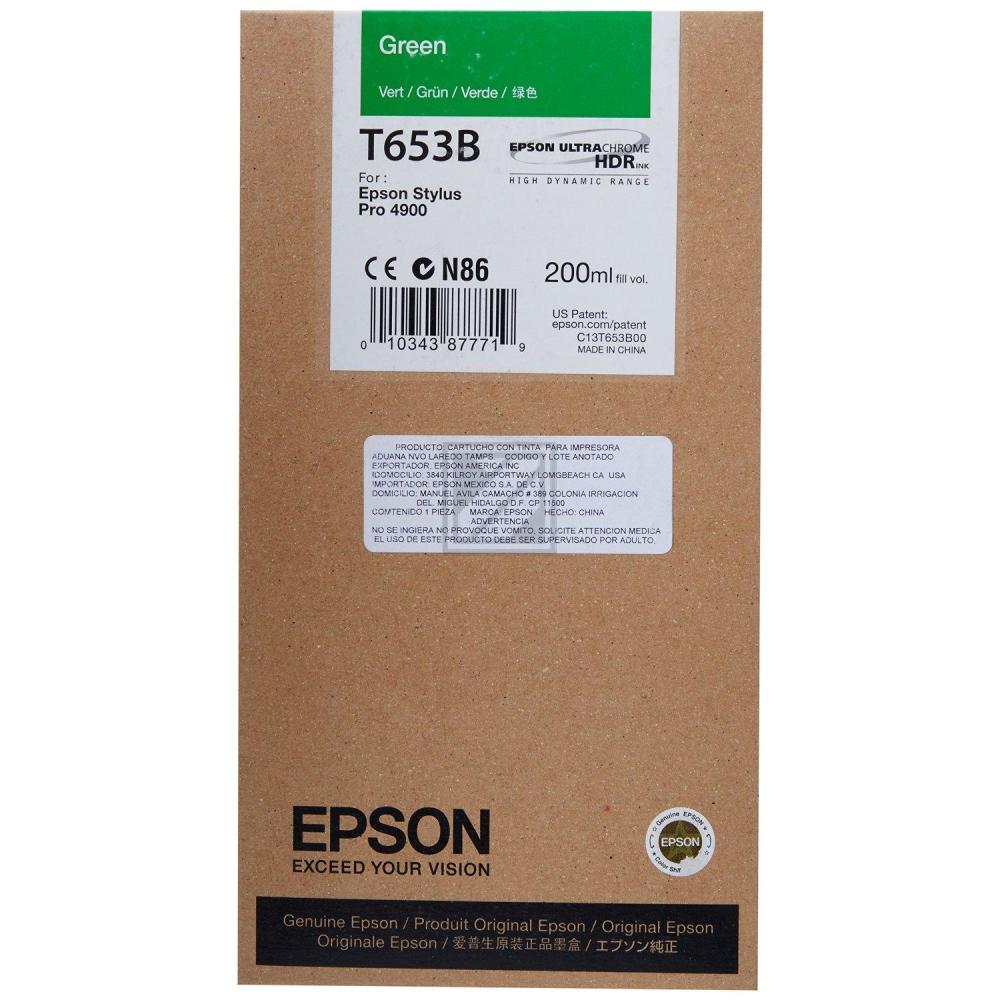 Original Epson C13T653B00 / T653B Tinte Grn