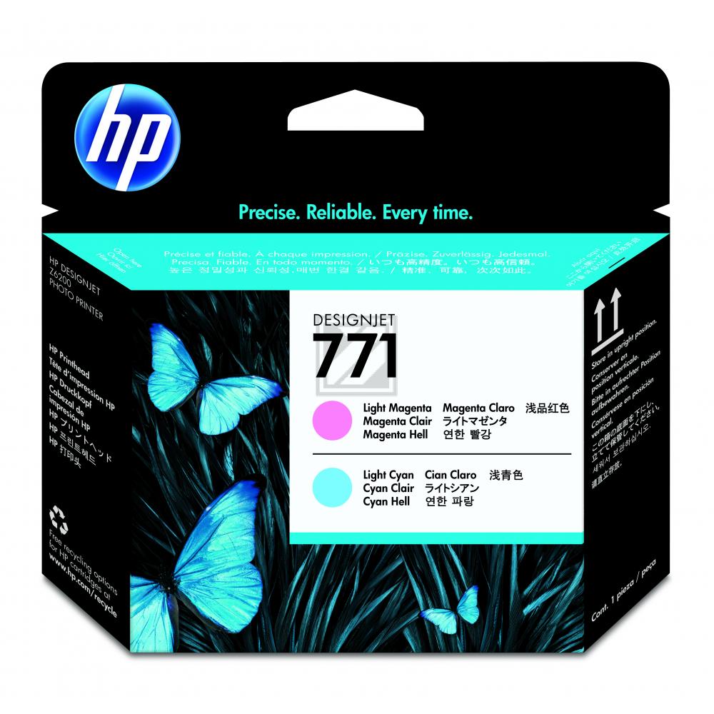 Original HP CE019A / 771 Tinte Cyan hell, Magenta hell 2er Set