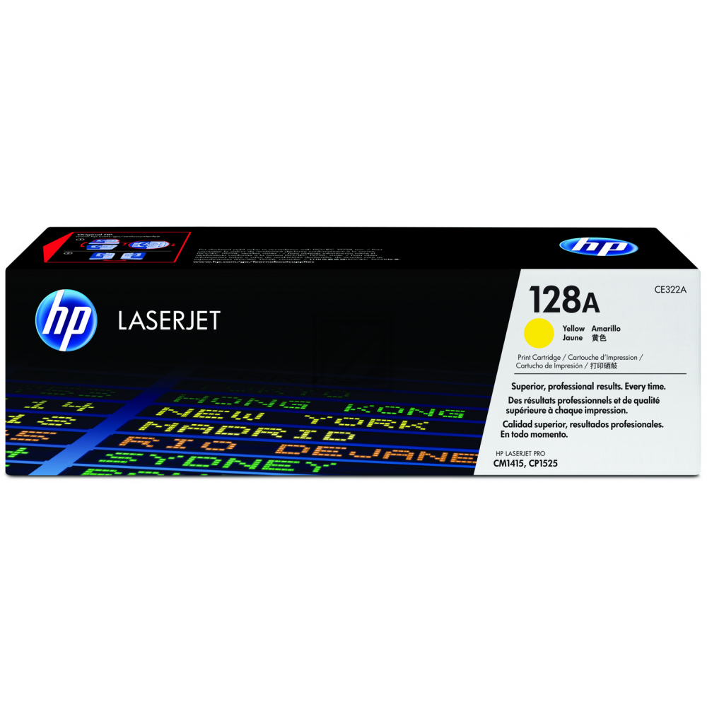 Original HP CE322A / 128A Toner Gelb