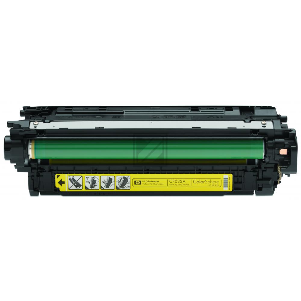 Original HP CF032A / 646A Toner Gelb