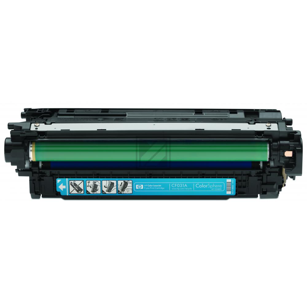 Original HP CF031A / 646A Toner Cyan
