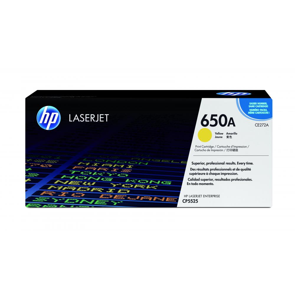 Original HP CE272A / 650A Toner Gelb