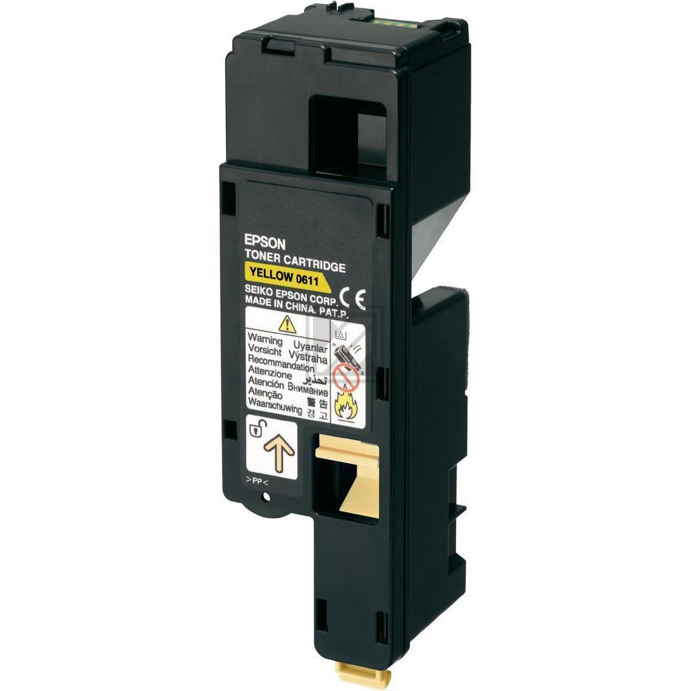 Original Epson C13S050611 / S050611 Toner Gelb XXL