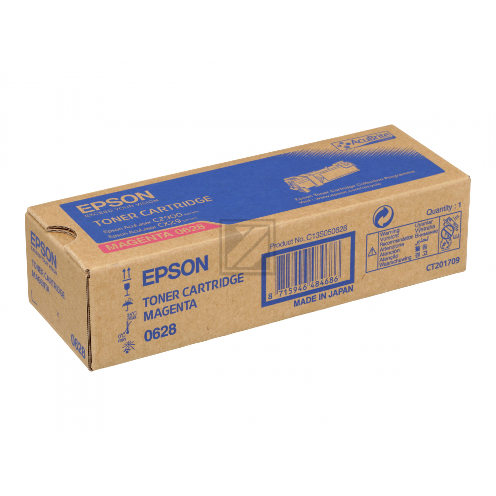 Original Epson C13S050628 / S050628 Toner Magenta